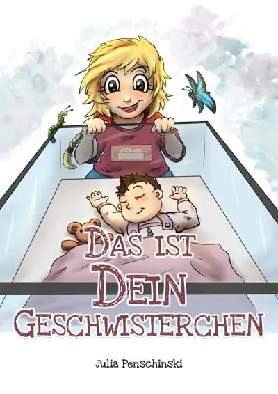 Kinderbuch-Illustration: Das ist das Geschwisterchen, pädagogisches Geschwister-Buch, Illustrationen: Sascha Riehl